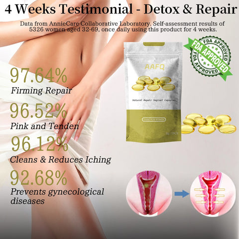⭐AAFQ™ Instant Itching Stopper & Detox and Slimming & Firming Repair & Pink and Tender Natural Capsules PRO