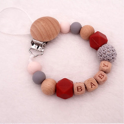 Handmade Free Personalized Name Silicone Wood